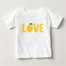 Söt citron KÄRLEK Barn T-Shirt