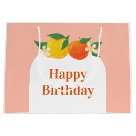 Söt citrus födelsedagspresentpåse