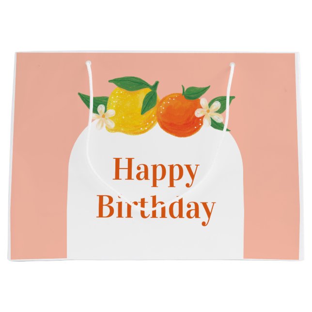 Söt citrus födelsedagspresentpåse (Framsidan)