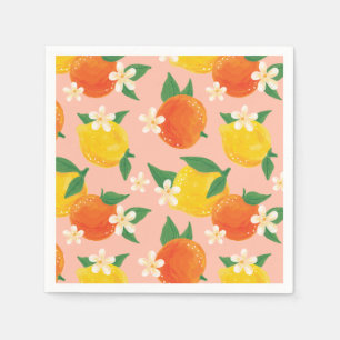 Söt Citrus Sommar Servett