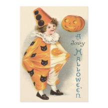 Söt Clown Jack O Lantern Pumpa