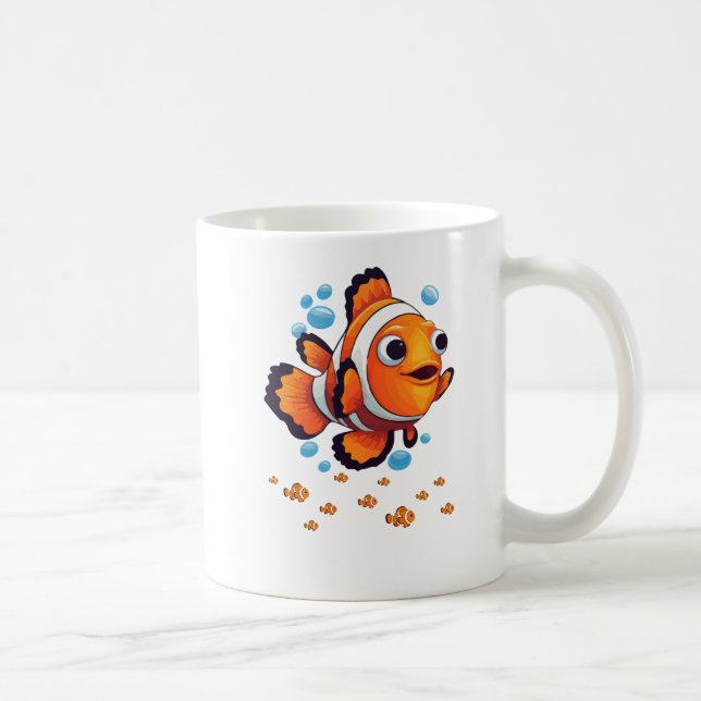 Söt Clownfisk Kaffe Mugg (Höger)