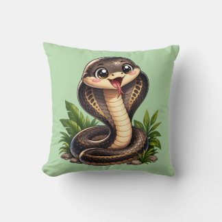 Söt Cobra Orm Kawaii Kudd Kudde