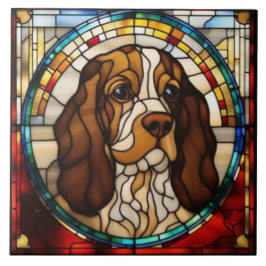 Söt Cocker Spaniel Dekorativ Kakel