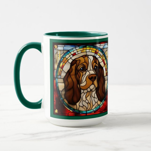 Söt Cocker Spaniel Kaffe Mugg (Vänster)