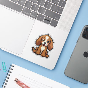 Söt Cocker Spaniel Valp – Sövande Pose Klistermärken