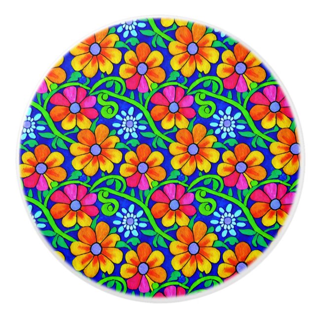 Söt Colorful Blommigt Knopp (Framsidan)