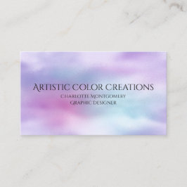 Söt Colorful Himmel Graphic Designer Visitkort