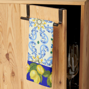 Söt Colorful Italy Tile Watch Kitchen Towel Kökshandduk