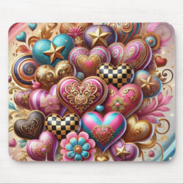 SÖT COLORFUL VALENTINES DAY HEARTS MUSMATTA