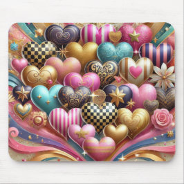 SÖT COLORFUL VALENTINES DAY HEARTS MUSMATTA