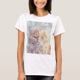 Söt Coola Cat Artwork T Shirt
