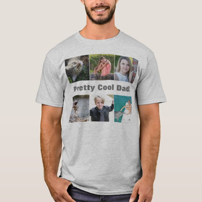 Söt Coola Pappa! Foto T-Shirt - HAMbWG (Framsida)