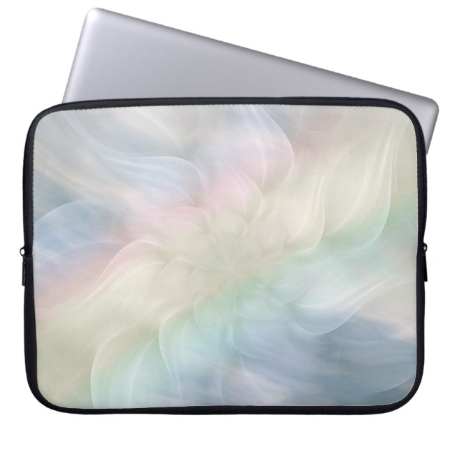 Söt Coola Pastel Rainbow Mandala design Laptop Fodral (Framsidan)
