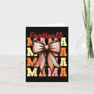 Söt Coquette-båge Spel Dag Fotboll Mamma För Mamma Kort