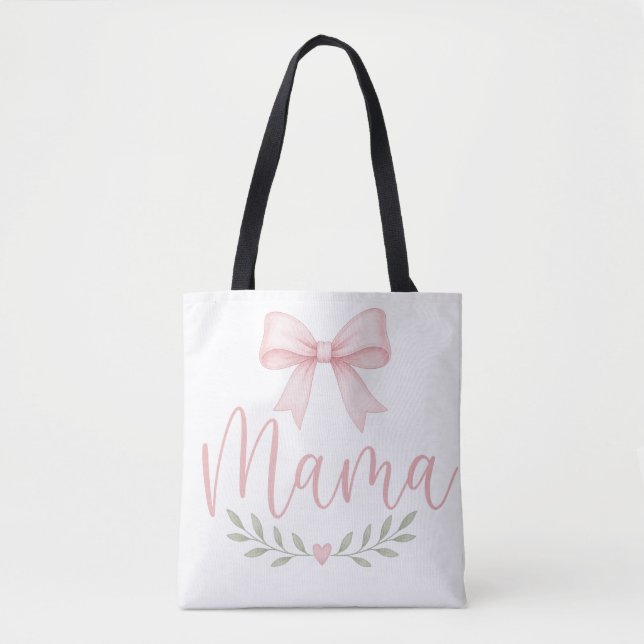 Söt Coquette Mamma Estetisk Design för Mödrar Tygkasse (Framsida)