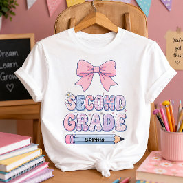 Söt Coquette Rosa Slinga Personlig Andra Klass T Shirt