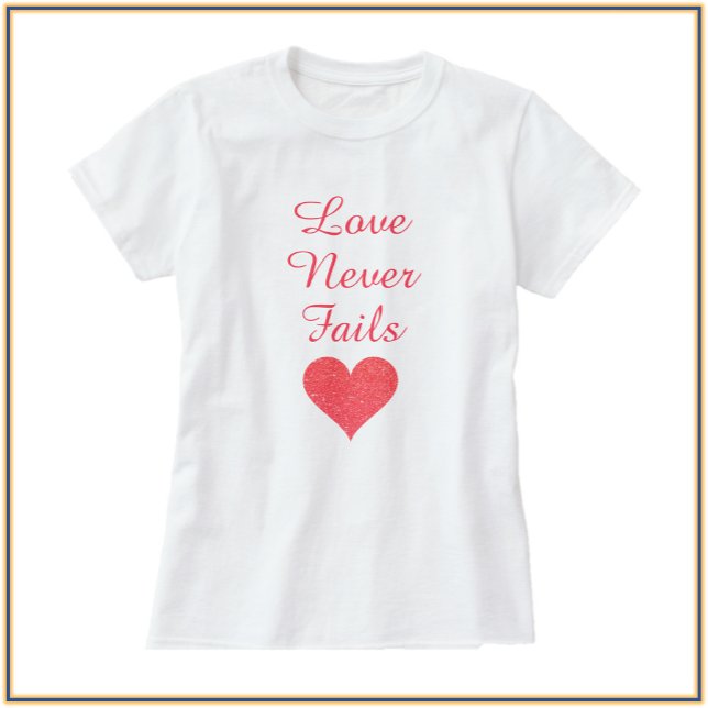 Söt Coral Heart Kärlek T-Shirt (Skapare uppladdad)