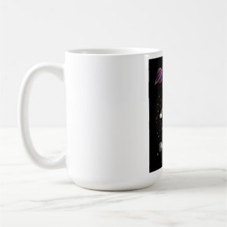 Söt Corgi-Astronaut Svävande i Rymden Kaffemugg