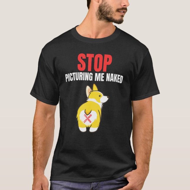 Söt Corgi Bak Corgis Hund T Shirt (Framsida)