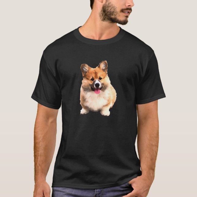 Söt Corgi För Corgi Valp Hund T Shirt (Framsida)