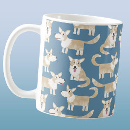 Söt Corgi Hund Kaffemugg