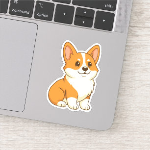 Söt Corgi Hund Klistermärken