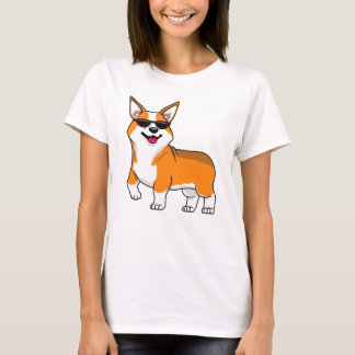Söt Corgi-hund med solglasögon T Shirt