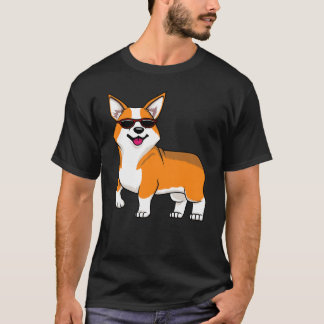 Söt Corgi-hund med solglasögon T Shirt