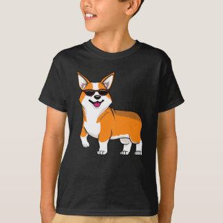 Söt Corgi-hund med solglasögon T Shirt