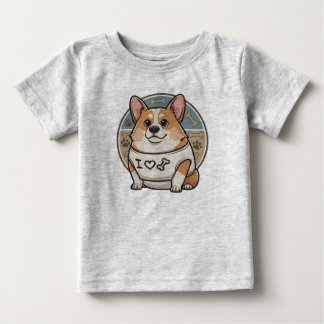 Söt Corgi ”Jag älskar ben” Tröja