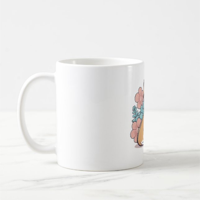 söt corgi kaffemugg (Vänster)