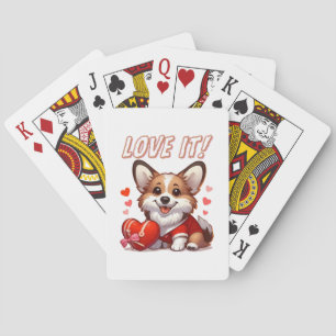 Söt Corgi Kärlek Casinokort