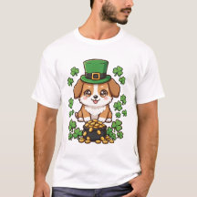 Söt Corgi Leprechaunhatt St Patricks Day