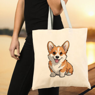 Söt Corgi Mamma Valp Hund Älskare Present PälsMamm Tygkasse