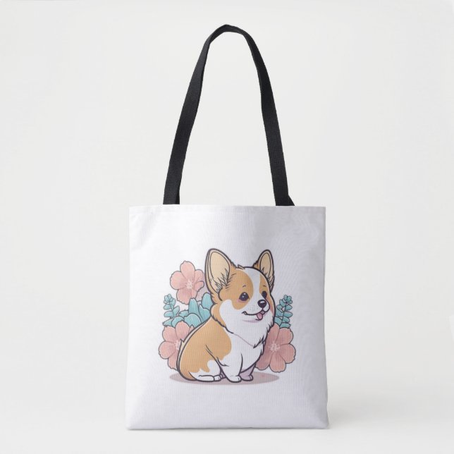 söt corgi tygkasse (Framsida)