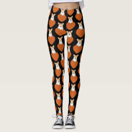 Söt Corgi Valp Hund Leggings