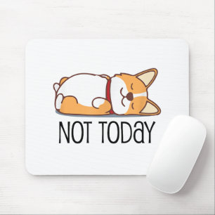 Söt Corgipresent Rolig hundägare Inte idag Lat Musmatta