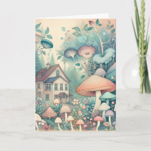 Söt Cottage Core Whimsisk By Blank Kort