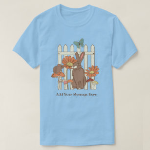 Söt Cottagecore Rabbit Mushroom Personlig T Shirt