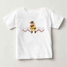 Söt Cowboy-Babykyckling T Shirt