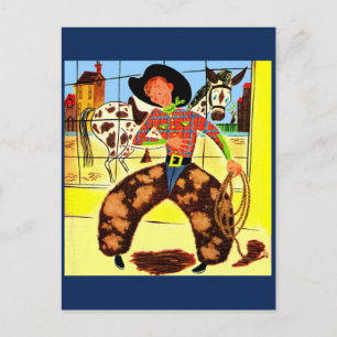 söt cowboy vykort