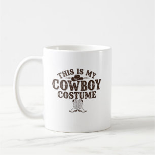 Söt Cowboy Western Cowboy Outfit för Män Kaffe Mug Kaffemugg