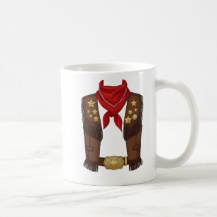 Söt Cowboy Western Cowboy Outfit Män Kaffemugg