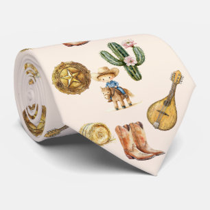 Söt cowboyhalsduk slips