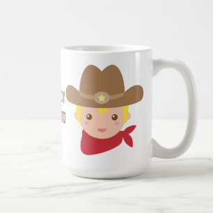 Söt cowboysherrestjärnmössa personlig mugg