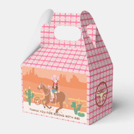 Söt Cowgirl och Häst Födelsedagsfest Presentaskar