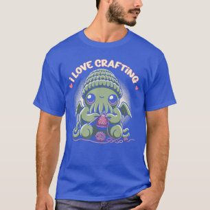 Söt Cthulhu Jag älskar att skapa Kawaii Kosmisk Sk T Shirt