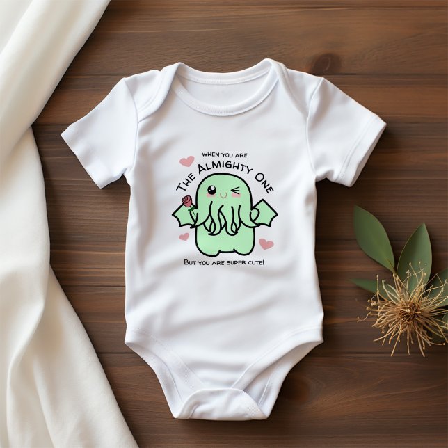 Söt Cthulhu T Shirt ( From the brilliant mind of master horror writer H.P. Lovecraft comes this Cthulhu baby bodysuit.)