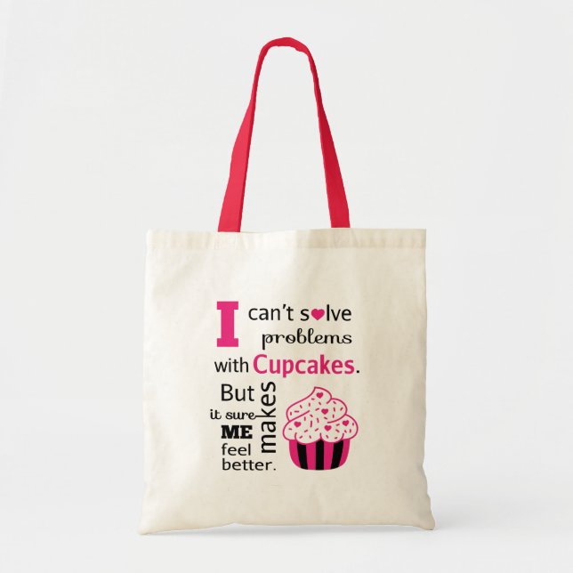 Söt Cupcake-citat, Lycka Tygkasse (Framsidan)
